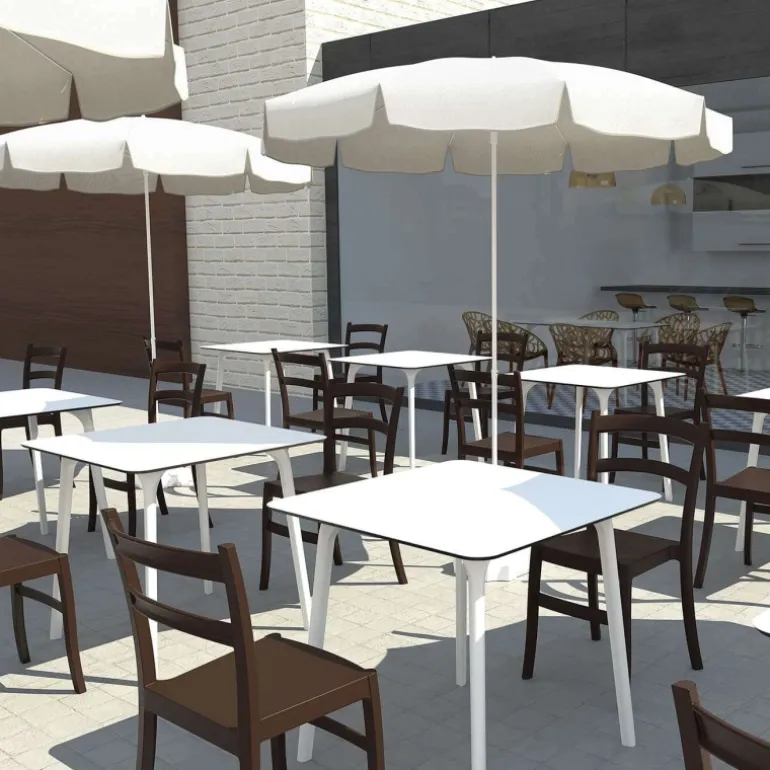 Maya Table carrée en stratifié