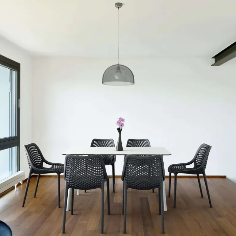 Maya Table de cuisine rectangulaire en stratifié