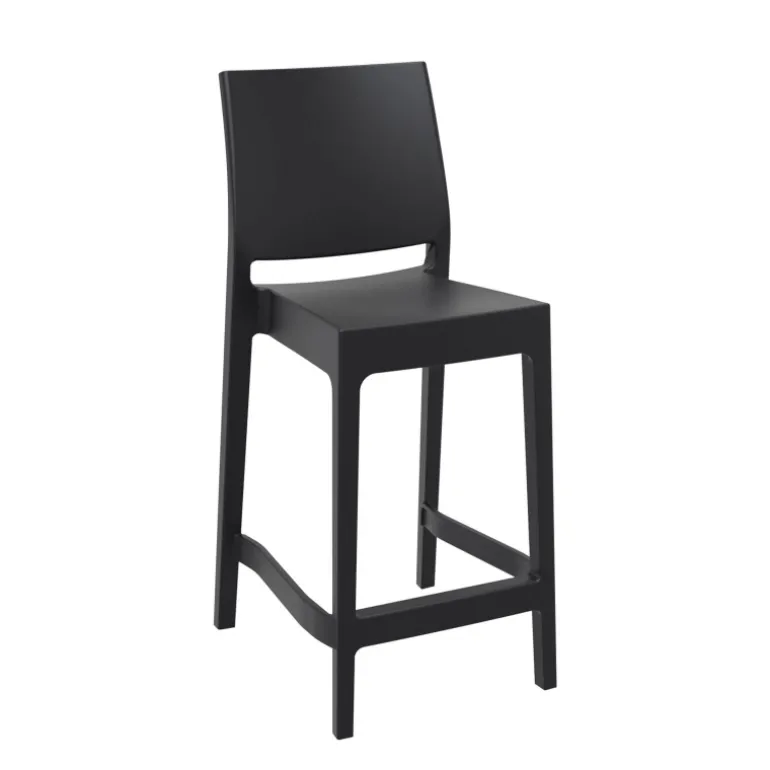 Maya Tabouret snack moderne empilable en polypropylène