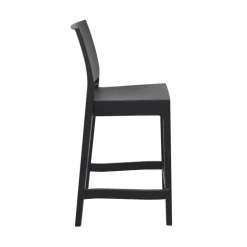 Maya Tabouret snack moderne empilable en polypropylène