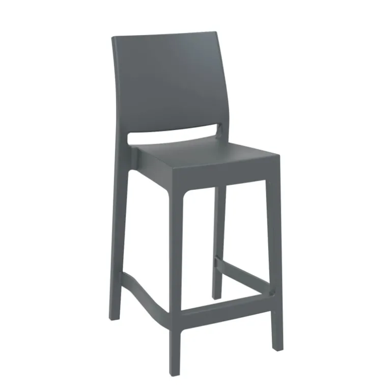 Maya Tabouret snack moderne empilable en polypropylène