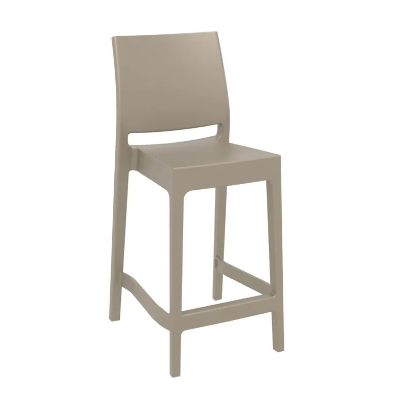 Maya Tabouret snack moderne empilable en polypropylène