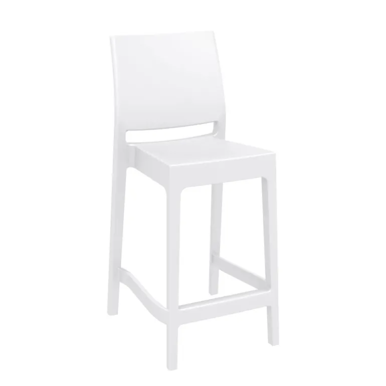 Maya Tabouret snack moderne empilable en polypropylène