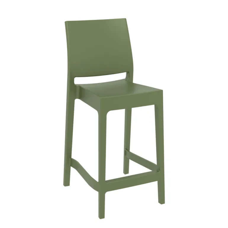 Maya Tabouret snack moderne empilable en polypropylène