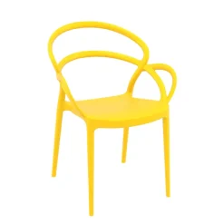 Mila Fauteuil design empilable en polypropylène