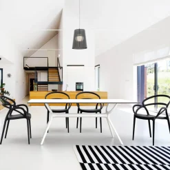 Mila Fauteuil design empilable en polypropylène