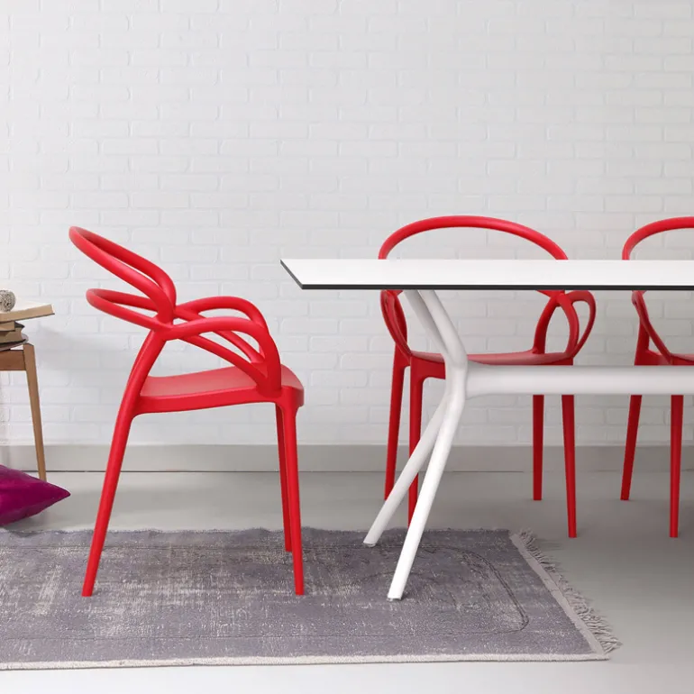 Mila Fauteuil design empilable en polypropylène