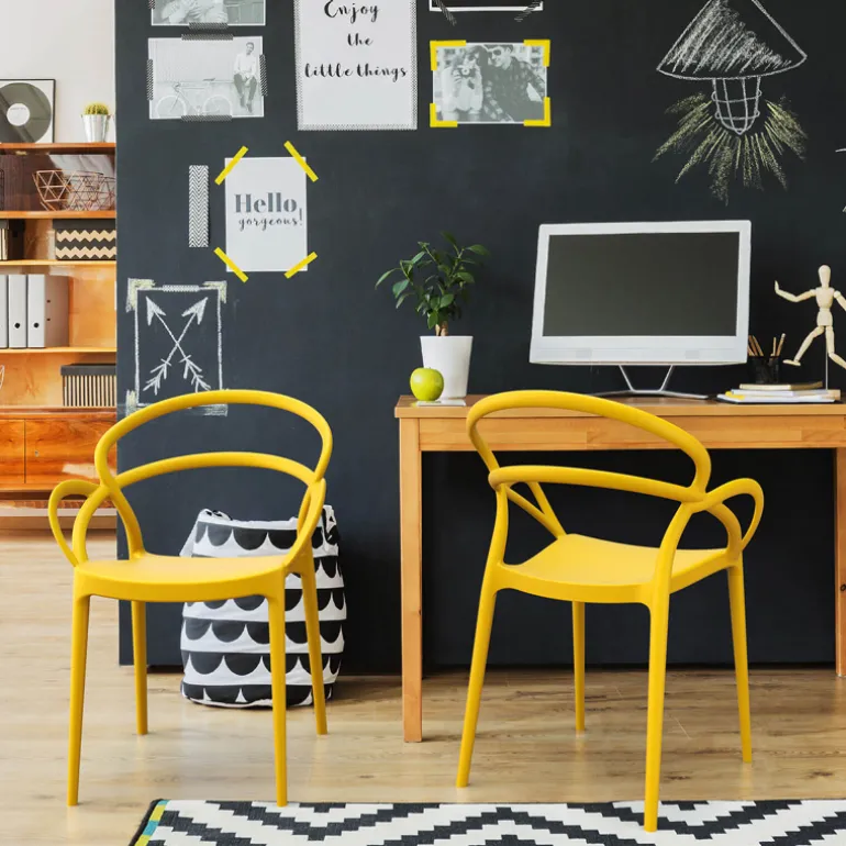 Mila Fauteuil design empilable en polypropylène