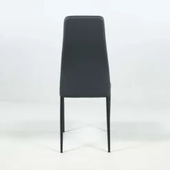 Mirta Chaise de salle à manger italienne en synthétique et métal