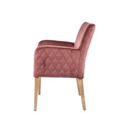 Moritz diamant Fauteuil cocooning matelassé dans le dos et revêtement en tissu