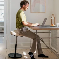 Move Varier® Tabouret ergonomique réglable en tissu