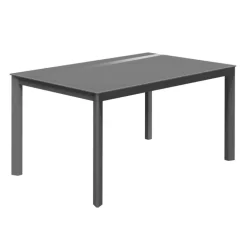 Multiplus Table sur mesure en verre avec pieds en métal