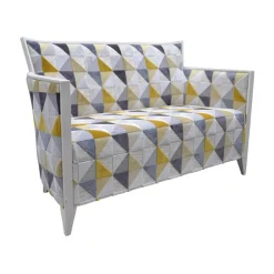 Nathan Canapé art déco 2 personnes en tissu fabriqué en France