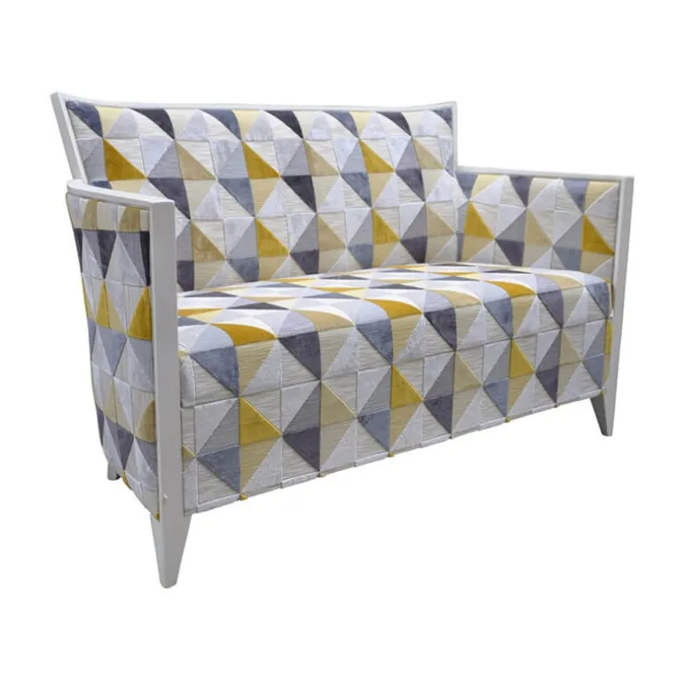 Nathan Canapé art déco 2 personnes en tissu fabriqué en France