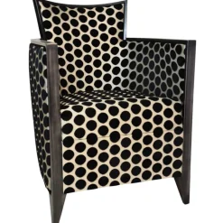 Nathan Fauteuil art déco fabriqué en France en tissu et bois massif