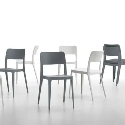 Nené Midj® Chaise de terrasse empilable en polypropylène