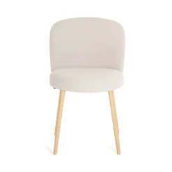 Neo Mobitec ® Chaise cosy confortable en tissu et pieds bois