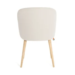 Neo Mobitec ® Chaise cosy confortable en tissu et pieds bois