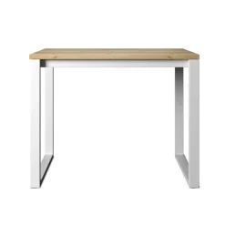 Neox Table snack en stratifié pieds forme traineau en métal faible profondeur