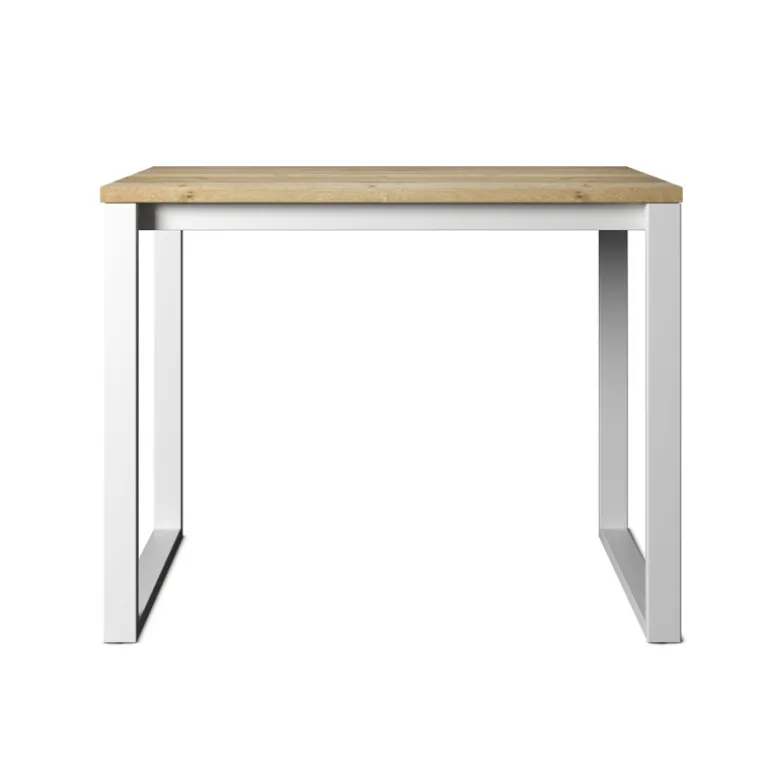 Neox Table snack en stratifié pieds forme traineau en métal faible profondeur