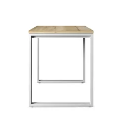 Neox Table snack en stratifié pieds forme traineau en métal faible profondeur