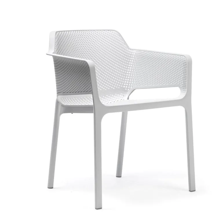 Net Fauteuil moderne empilable en polypropylène