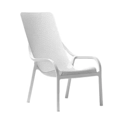 Net Lounge Fauteuil lounge extérieur en polypropylène recyclable empilable