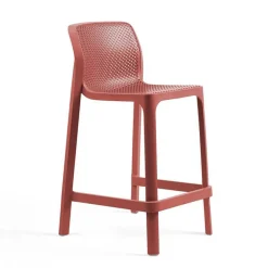 Net Tabouret haut empilable en polypropylène