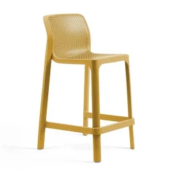 Net Tabouret haut empilable en polypropylène