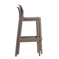 Net Tabouret haut empilable en polypropylène