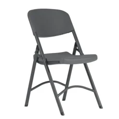 NormanChaise pliante en polyéthylène gris foncé