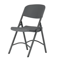 NormanChaise pliante en polyéthylène gris foncé
