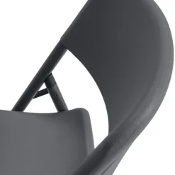 NormanChaise pliante en polyéthylène gris foncé