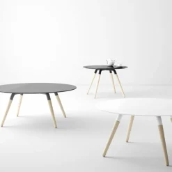 Nuba mini verre Table de salon design ronde en verre