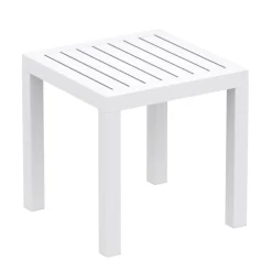 Ocean Side Table basse d’appoint carrée en résine pour jardin