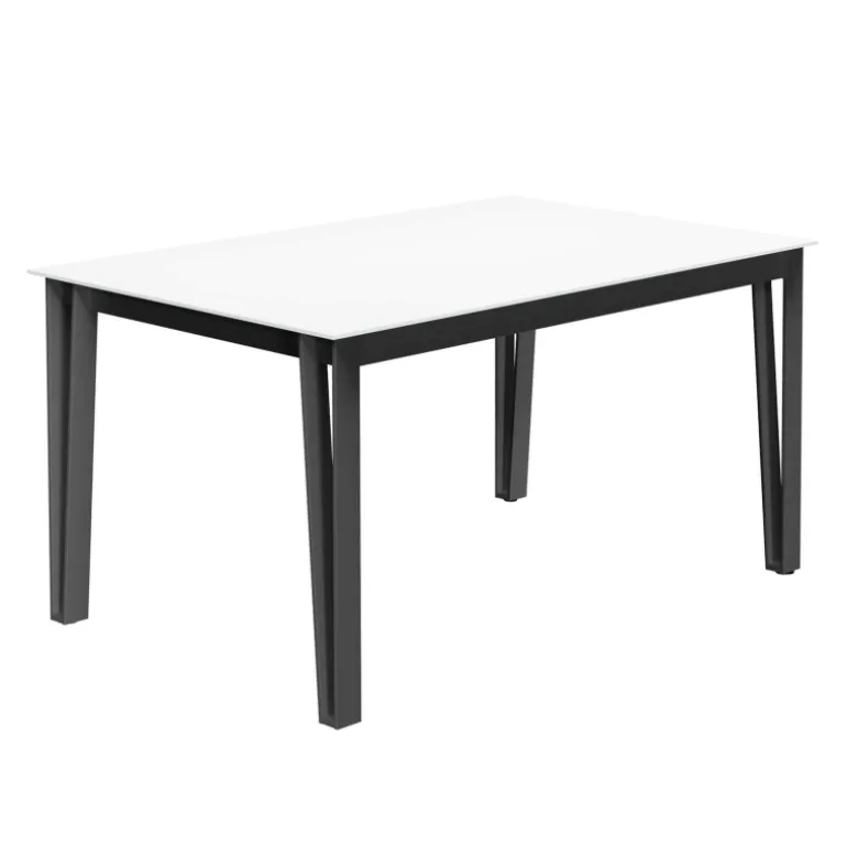 Okaso Table de salle à manger rectangulaire en stratifié pieds en épingle