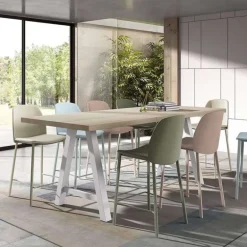 Olivia Tabouret snack tendance en simili rembourré