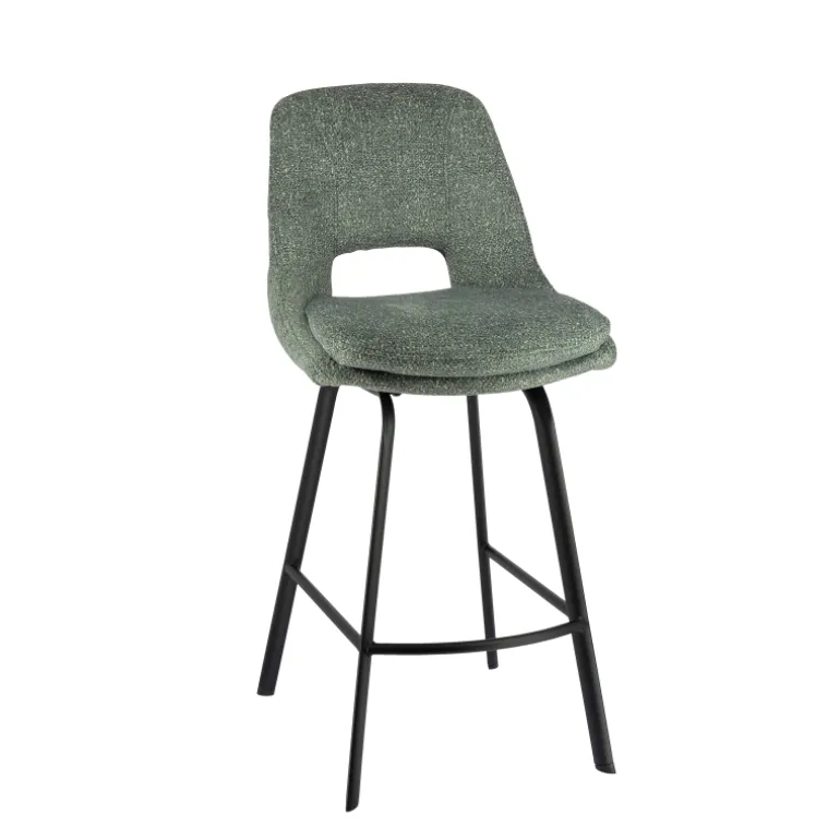 OlivierTabouret snack en tissu avec pieds en métal