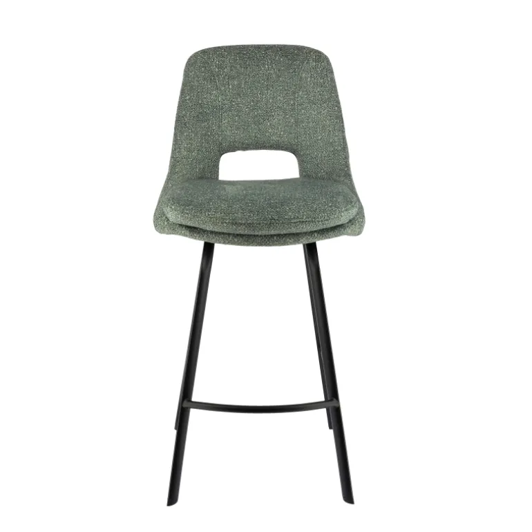 OlivierTabouret snack en tissu avec pieds en métal