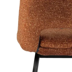 OlivierTabouret snack en tissu avec pieds en métal