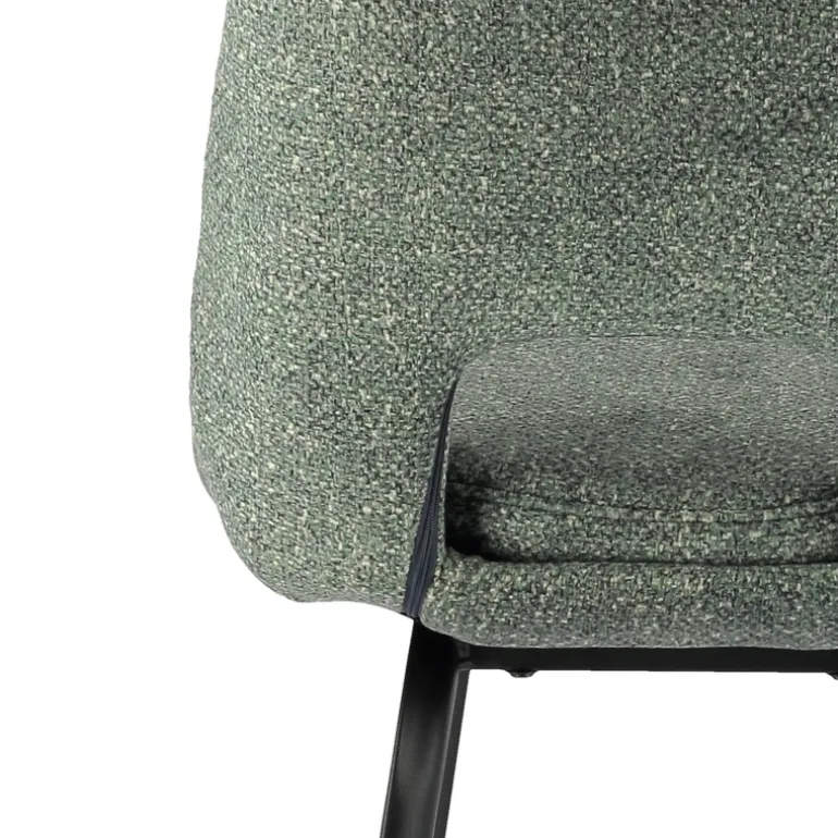 OlivierTabouret snack en tissu avec pieds en métal