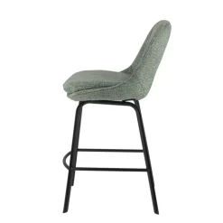 OlivierTabouret snack en tissu avec pieds en métal