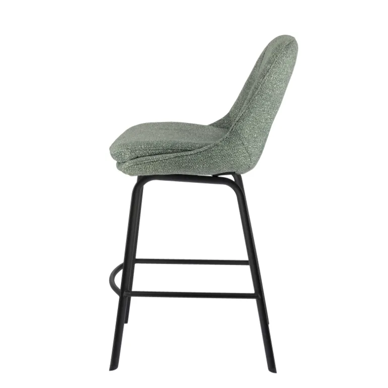 OlivierTabouret snack en tissu avec pieds en métal