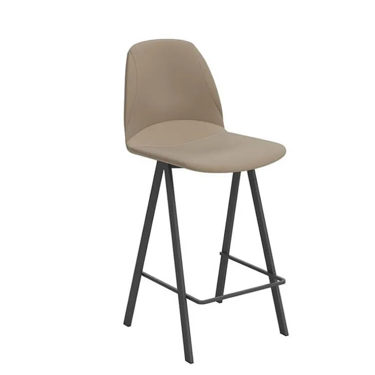 Ona Tabouret moderne rembourré en simili hauteur snack