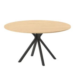 Onyx Table ronde en mélaminé avec pied central design en métal