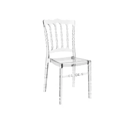 Opera Chaise Napoléon empilable revisitée en polycarbonate transparent