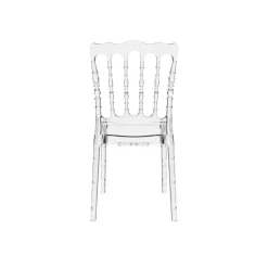 Opera Chaise Napoléon empilable revisitée en polycarbonate transparent