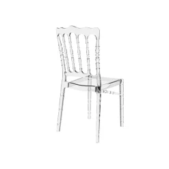 Opera Chaise Napoléon empilable revisitée en polycarbonate transparent