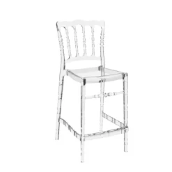 Opera Tabouret snack empilable style Napoléon en polycarbonate transparent