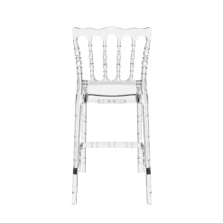 Opera Tabouret snack empilable style Napoléon en polycarbonate transparent
